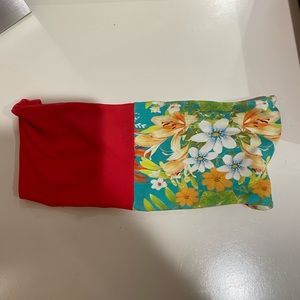 San Lorenzo Strapless Cross Back Top